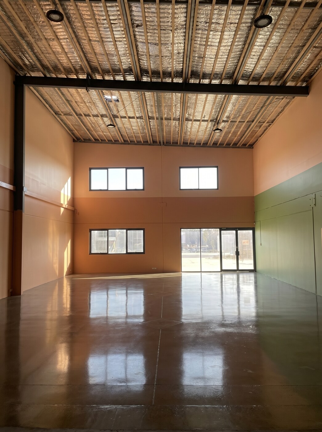 Commercial space after painting