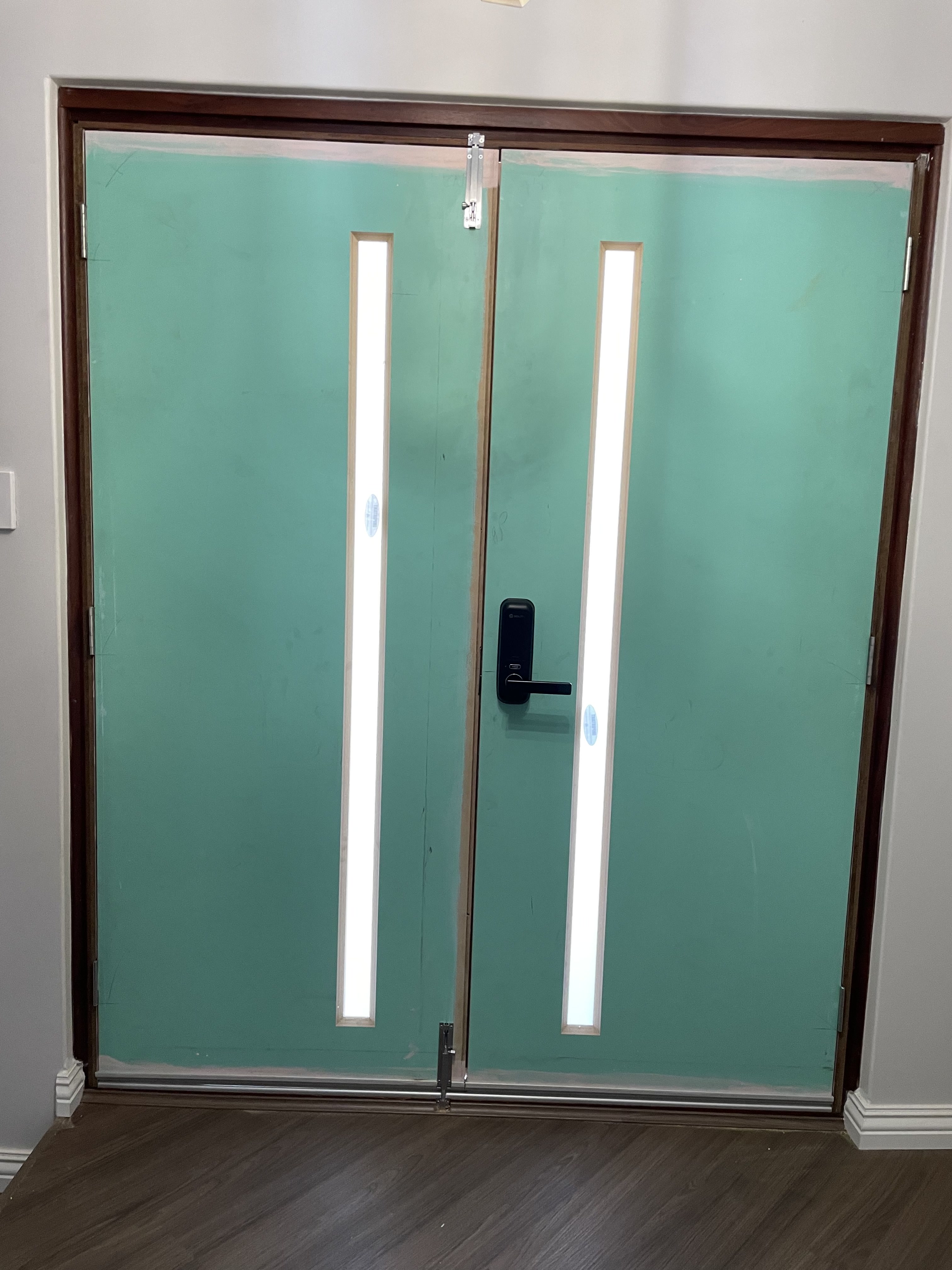 Entry doors before