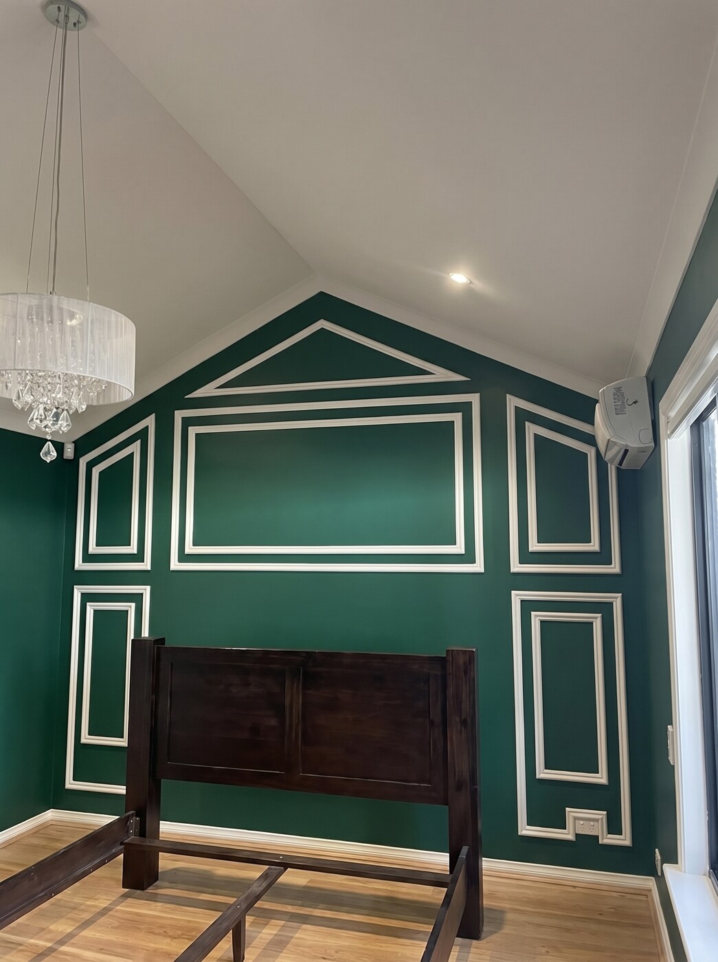 Feature wall after painting
