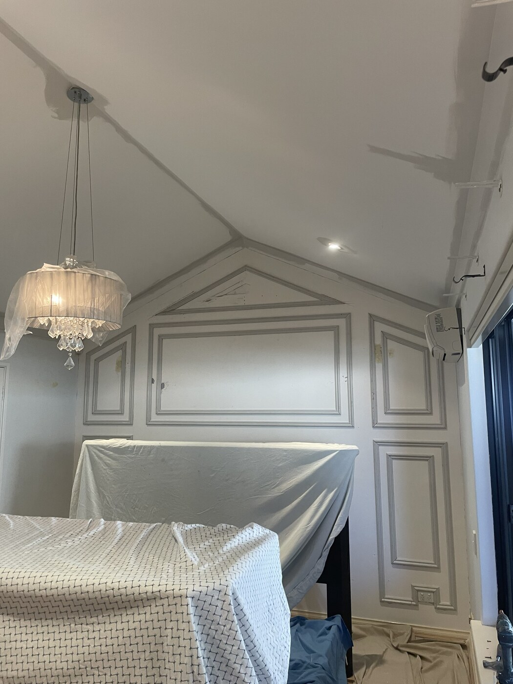 Feature wall before painting
